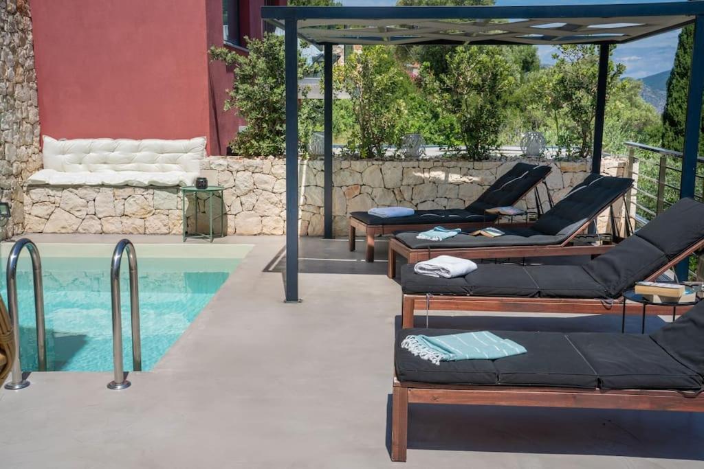 Villa Elisabeth Sea View Private Pool Fiskardo Kefalonia Katsarata Luaran gambar
